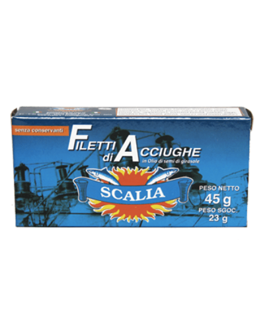 Filets d’anchois à l’huile de tournesol