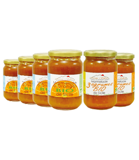 LOT DE MARMELADES BIO/4+2