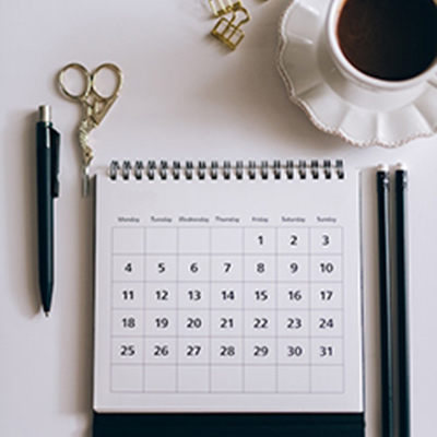 Voir le calendrier des évènements à venir